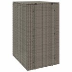 vidaXL Boîte de poubelle Gris 65 x 80 x 115 cm Polyéthylène