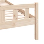 vidaXL Cadre de lit bois massif 90x190 cm simple
