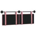 vidaXL Tête de lit suspendue Rose Velours