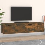 vidaXL Armoires murales 2Pièces Chêne fumé 60x36 5x35cm Bois d'ingénierie