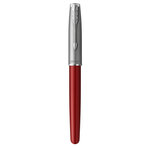 Parker sonnet essentiel stylo roller  rouge  recharge noire pointe fine  coffret cadeau