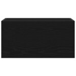 vidaXL Armoire murale de bain noir 60x25x30 cm bois d'ingénierie