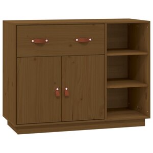 vidaXL Buffet Marron miel 98 5x40x75 cm Bois massif de pin