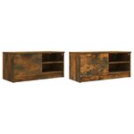 vidaXL Meubles TV 2 Pièces Chêne fumé 80x35x36 5 cm Bois d'ingénierie