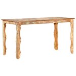 vidaXL Table de salle à manger 140x70x76cm Bois de récupération massif