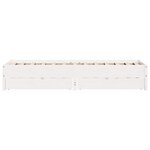 vidaXL Cadre de lit sans matelas blanc 90x190 cm bois de pin massif