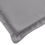 vidaXL Coussin de chaise longue gris 200x50x3cm tissu oxford