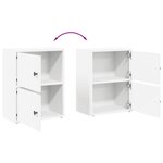 vidaXL Bibliothèque blanc 40x24x52 cm bois d'ingénierie