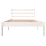 vidaXL Cadre de lit sans matelas 90x190 cm blanc
