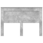 vidaXL Tête de lit Gris béton 150 cm Bois d'ingénierie