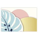 Carte De Vœux Motif Palmiers - Or - Draeger paris