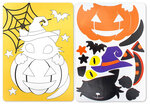 Carte stickers puzzle Citrouille Halloween 16 x 22 cm