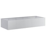 vidaXL Jardinière 200x80x40 cm acier galvanisé