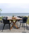 4 Fauteuils de jardin noir RODA