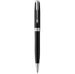 Parker sonnet stylo bille  laque noire  recharge noire pointe moyenne  coffret cadeau