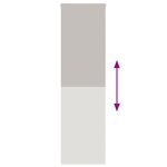 vidaXL Store enrouleur de douche 60x240 cm largeur du tissu 56 cm