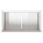 vidaXL Jardinière blanc 90x50x70 cm bois de pin massif