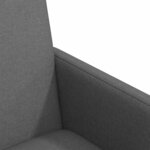 vidaXL Chaises de Salle à Manger avec Roues 2 Pièces Gris foncé