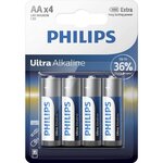 Blister de 4 piles Ultra alkaline AA/LR6/mignon 1 5V PHILIPS