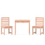 vidaXL Ensemble de bistrot de jardin 3 Pièces bois massif Douglas