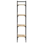 vidaXL Bibliothèque à 4 niveaux chêne 35x30x138 5 cm bois d'ingénierie