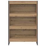 vidaXL Bibliothèque Chêne artisan 80 x 30 x 155 cm Bois d'ingénierie