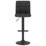 vidaXL Tabourets de bar lot de 2 noir tissu