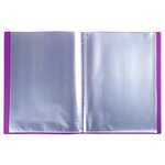 Protège-documents En Polypropylène 5/10e Opak Pochettes Cristal 160 Vues - A4 - Violet - Exacompta