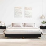 vidaXL Cadre de lit Chêne noir 160 x 200 cm Bois d'ingénierie