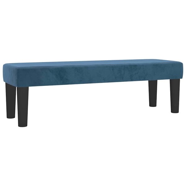 vidaXL Banc Bleu foncé 100x30x30 cm Velours