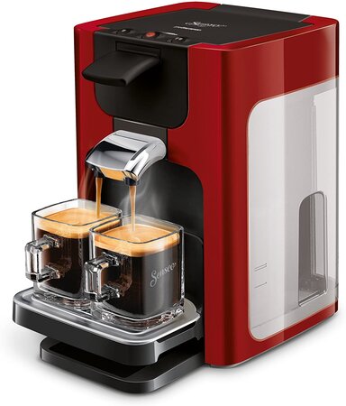 Machine À Café Autonome En Capsules De 1,2L 1045W Rouge Noir