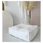 Petit Pouf enfant bouclé blanc