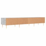 vidaXL Meuble TV gris béton 150x36x30 cm bois d'ingénierie