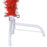 vidaXL Demi sapin de Noël artificiel avec support Rouge 120 cm PVC