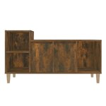 vidaXL Meuble TV Chêne fumé 100x35x55 cm Bois d'ingénierie