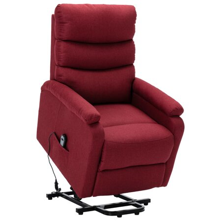 vidaXL Fauteuil Rouge bordeaux Tissu