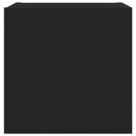 vidaXL Meuble TV mural Noir 30 5x30x30 cm