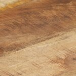 Vidaxl table basse noir 68x68x30 cm bois de manguier solide