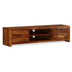 vidaXL Meuble TV Bois massif 120x30x30 cm