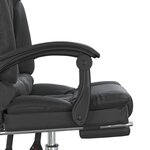 Fauteuil de massage inclinable de bureau informatique étude similicuir noir 02_0025416