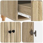 vidaXL Buffet Chêne Sonoma 66 x 34 5 x 95 cm Bois d'ingénierie