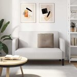 vidaXL Coussin de Dos Taupe 50 x 45 cm Tissu en microfibre