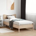 vidaXL Cadre de lit sans matelas 100x200 cm bois massif de pin
