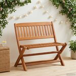 vidaXL Banc d'enfants Marron 61 x 38 x 57 cm Bois d'eucalyptus massif