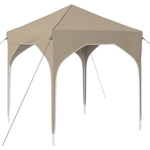 vidaXL Tente de fête pop-up 194 x 194 x 245 cm Crème