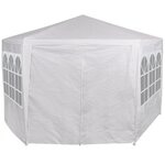 vidaXL Chapiteau avec 6 murs latéraux blanc 2x2 m