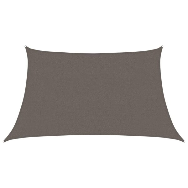 vidaXL Voile d'ombrage 160 g/m² Anthracite 3/4x2 m PEHD