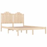 vidaXL Cadre de lit Bois de pin massif 140x190 cm
