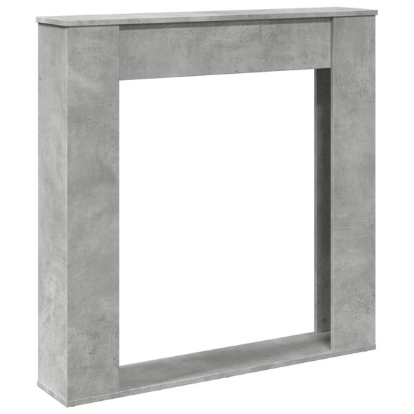 VidaXL Cadre de cheminée gris béton 100x20x100 cm bois d'ingénierie