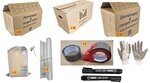 Kit Déménagement T4 - Pack Cartons et Fournitures pour Logement 4 Pièces - Fabriqué en France - Prêt à l'Emploi